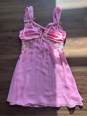 For Love And Lemons Pink Slip Dress